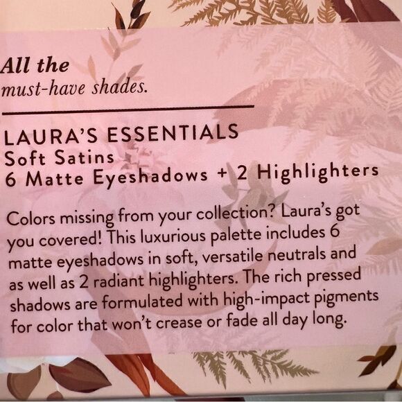 Laura Geller Laura’s Essentials soft satins & Matt Eyeshadows w 2 highlighters - Picture 8 of 9